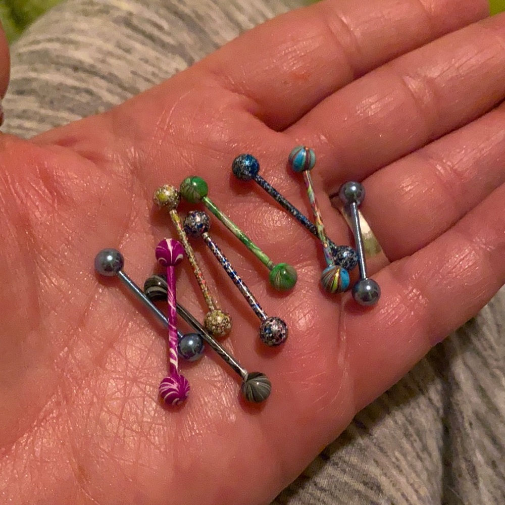 Tongue rings dimple rings or nipple rings
